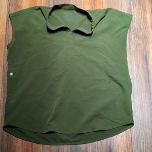 Figs Rafaela Oversized Scrub Top Dark Olive Small